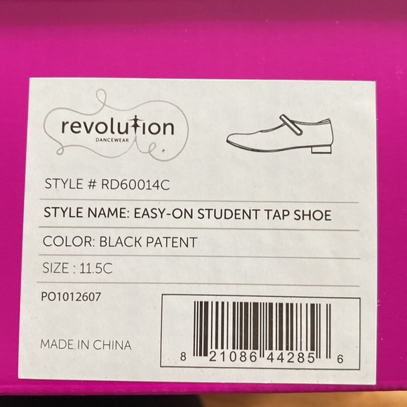 Revolution | toddler tap shoes 11.5C / toddler 7 - Picture 3 of 5